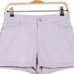 Adorable Lavendar / Lilac rolled hem shorts - 7FAM brand!